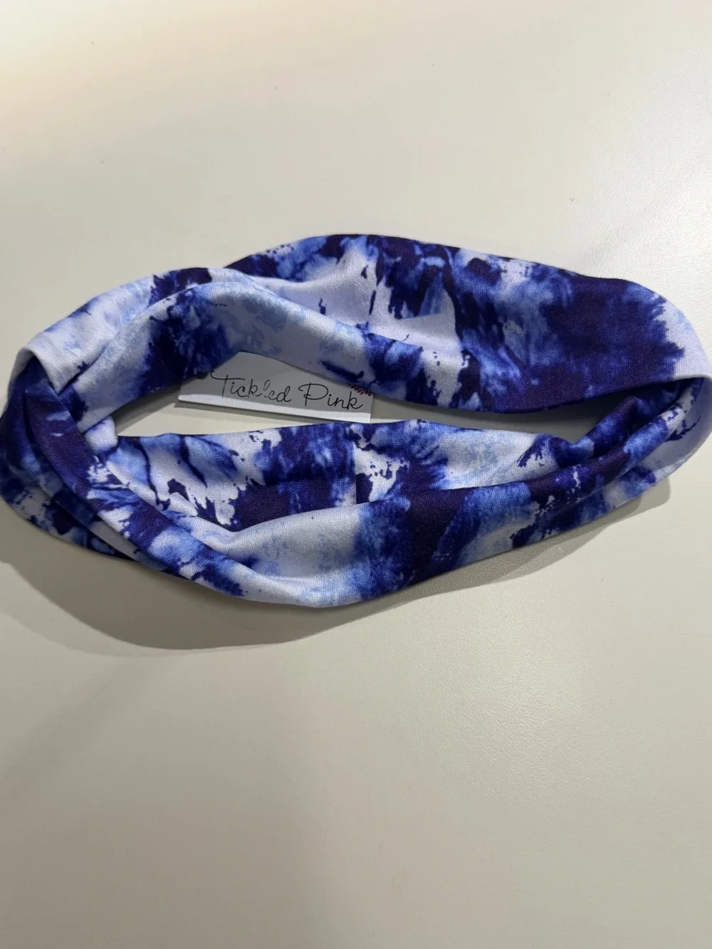 NWOT Tie-Dye Blue Infinity Headband